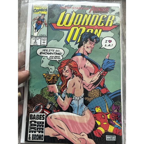 Marvel Comic Book Wonder Man 2 Avengers Endgame Jan 1991 - Picture 1 of 6